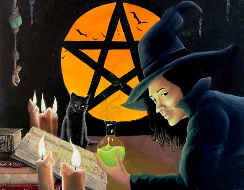 The Witches Brew Oil Painting