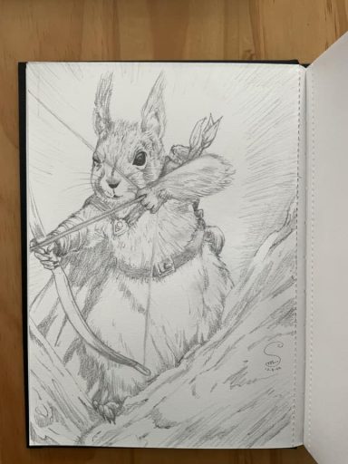 Timbits Pencil Sketch