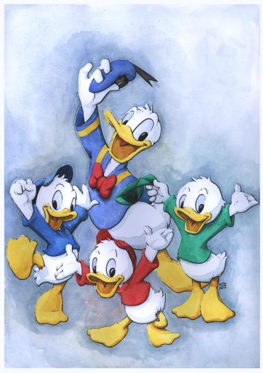 Donald Duck Watercolour